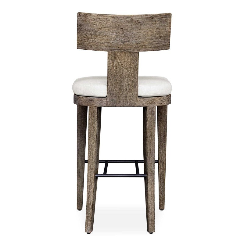Cellini - Outdoor Bar Stool - Brown / White