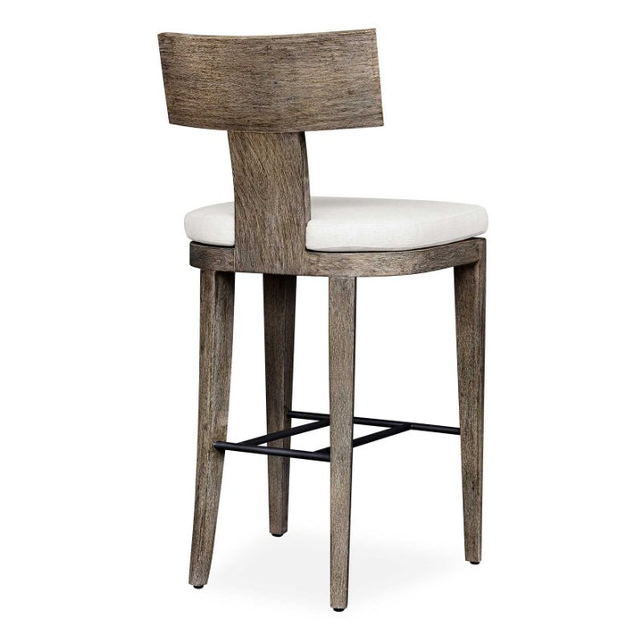 Cellini - Outdoor Bar Stool - Brown / White