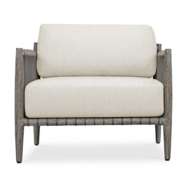 Borneo - Outdoor Lounge Chair - White / Dark Gray