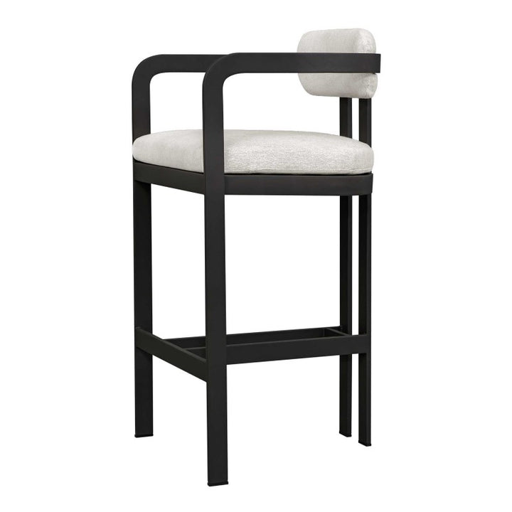 Kalmar - Outdoor Bar Stool - Black / White