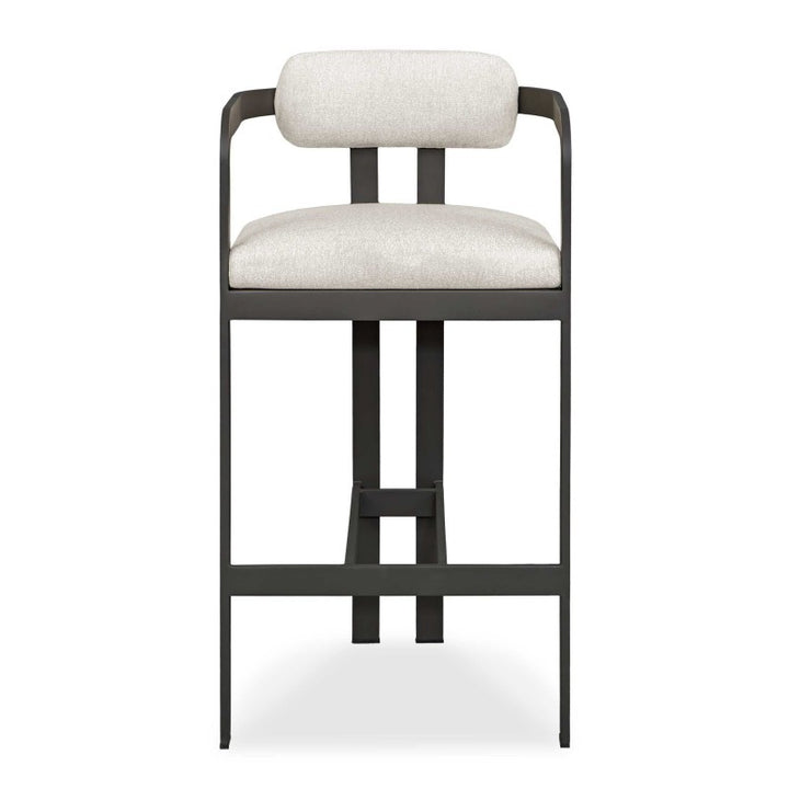 Kalmar - Outdoor Bar Stool - Black / White