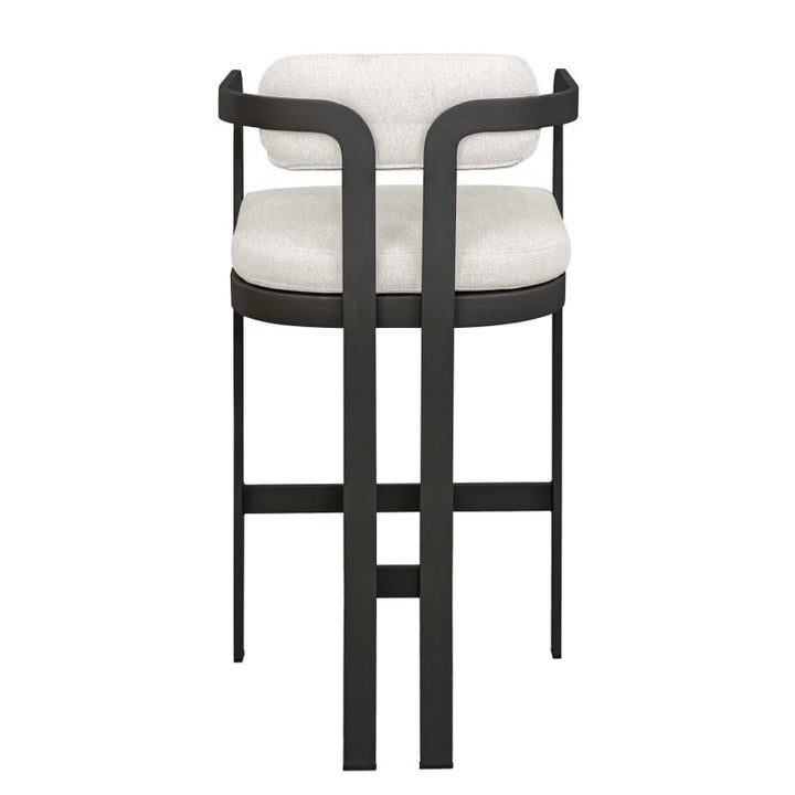 Kalmar - Outdoor Bar Stool - Black / White