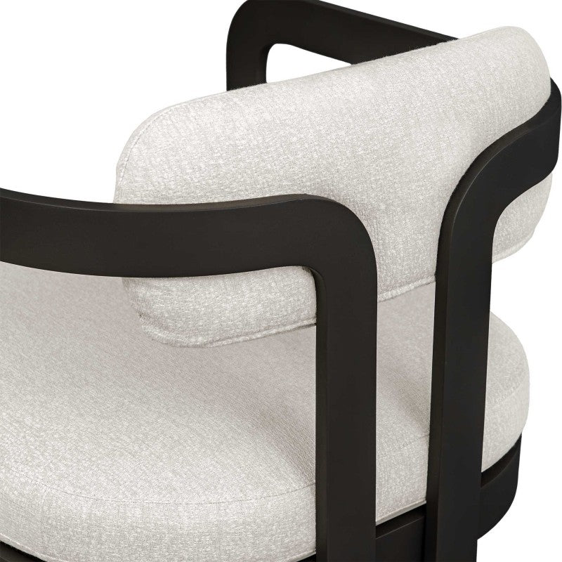Kalmar - Outdoor Bar Stool - Black / White