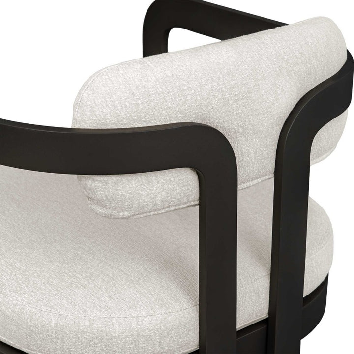 Kalmar - Outdoor Bar Stool - Black / White