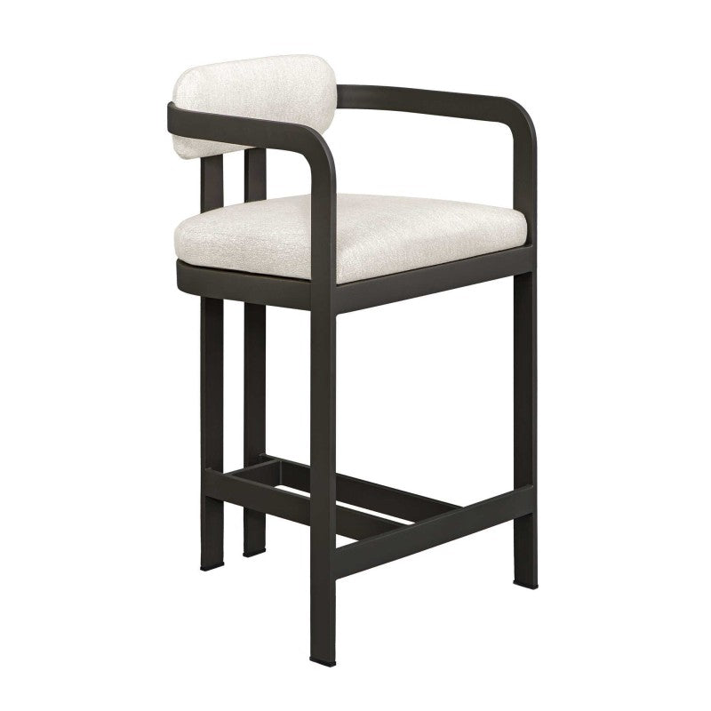 Kalmar - Outdoor Counter Stool - Black / White