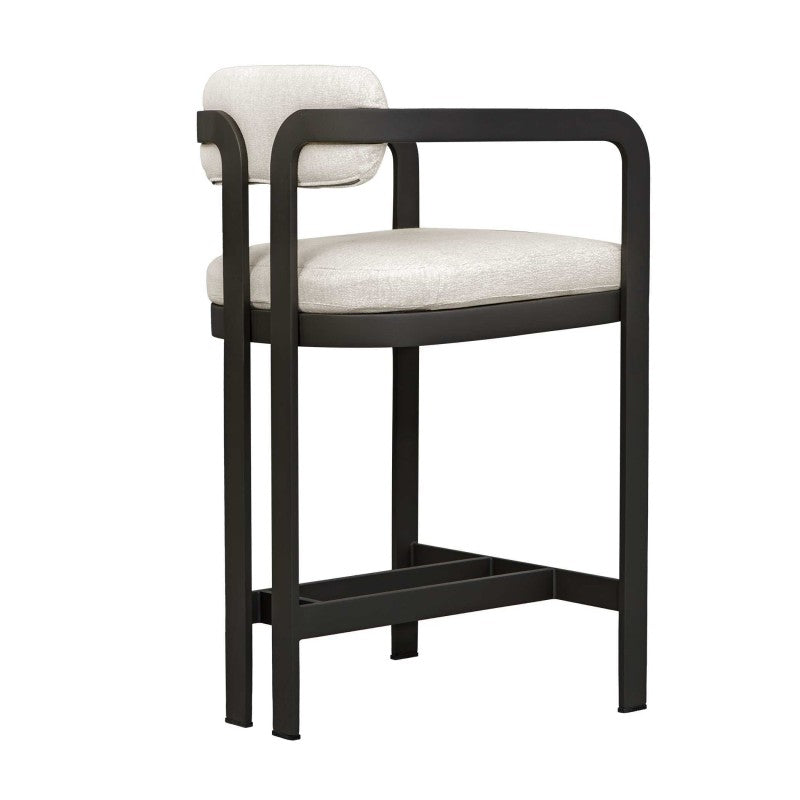 Kalmar - Outdoor Counter Stool - Black / White