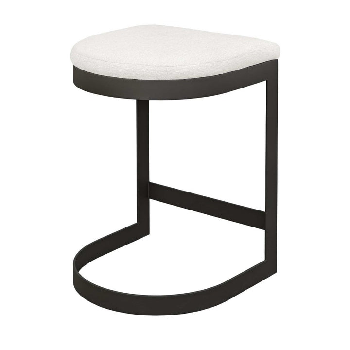 Maude - Outdoor Counter Stool - White / Black