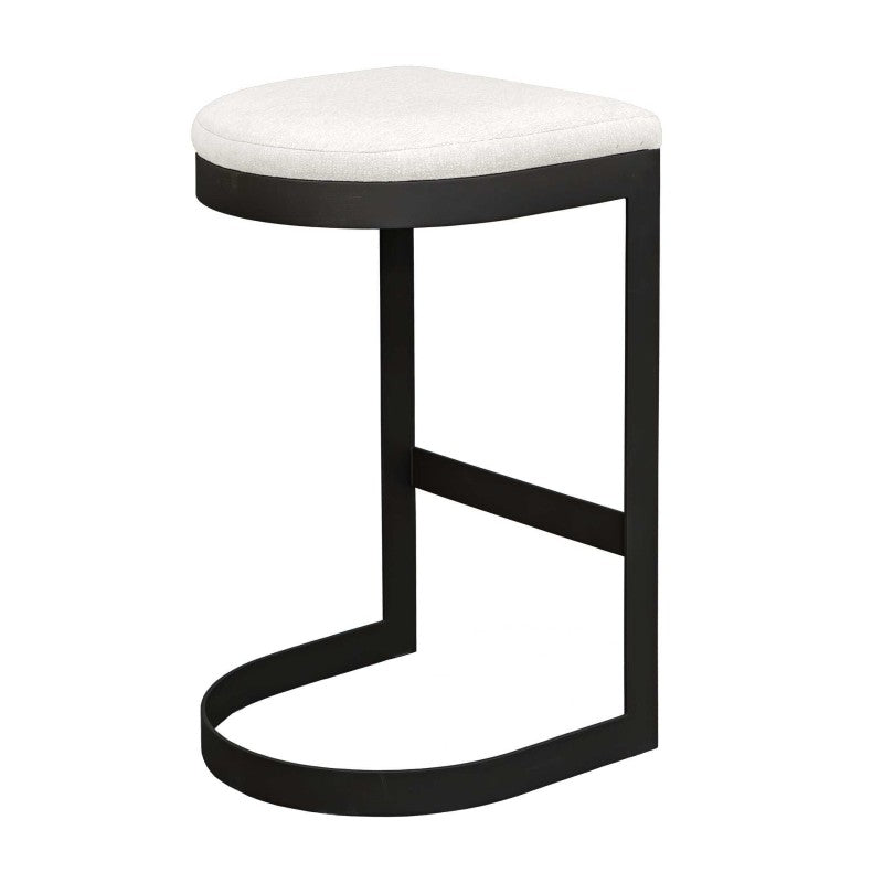 Maude - Outdoor Bar Stool - White / Black