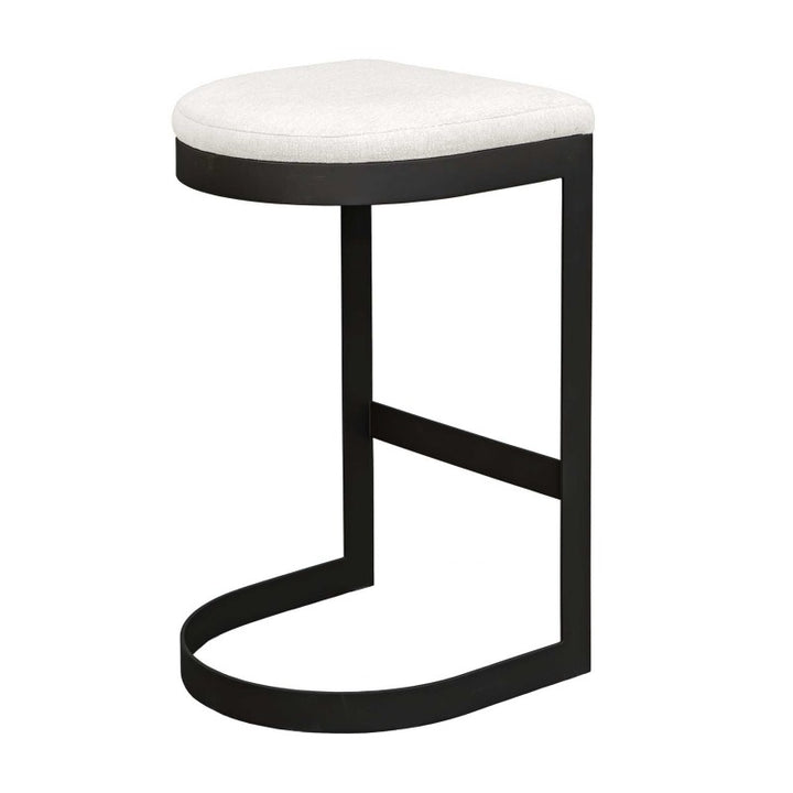 Maude - Outdoor Bar Stool - White / Black