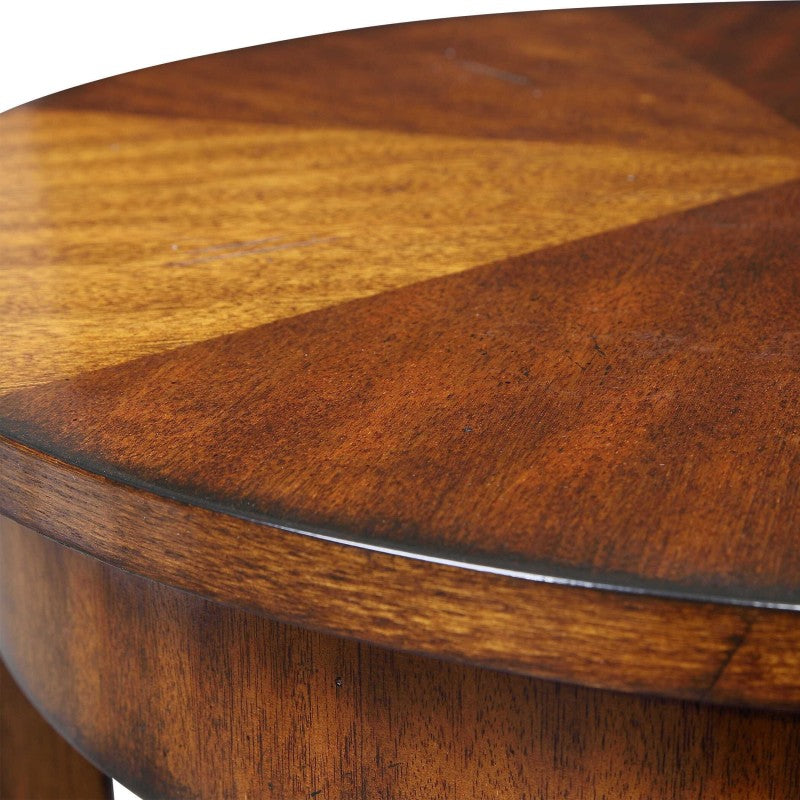 Carmel - Round Lamp Table - Dark Brown