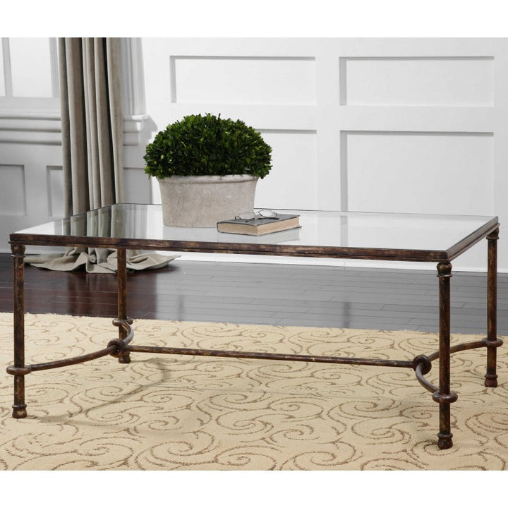 Warring - Iron Coffee Table - Dark Brown