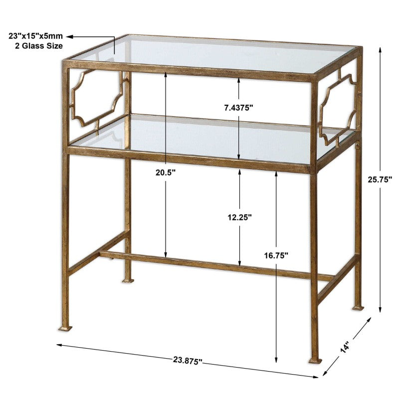 Genell - Side Table - Gold