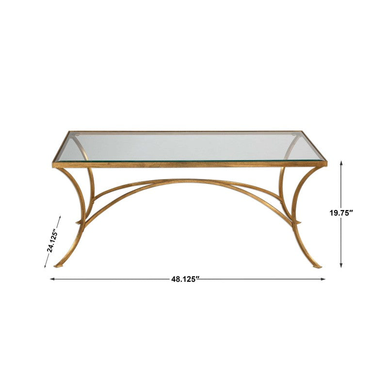 Alayna - Coffee Table - Gold