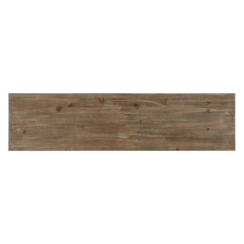 Layton - Geometric Console Cabinet - Light Brown