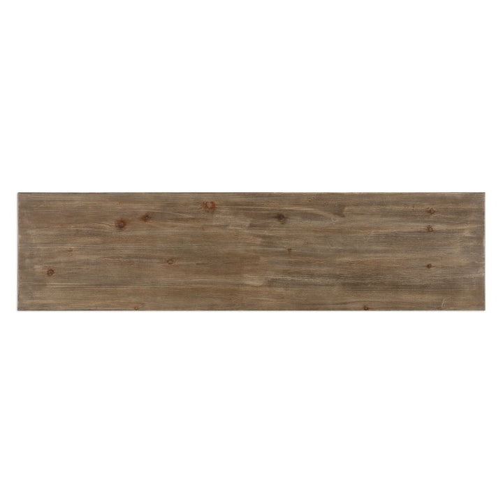 Layton - Geometric Console Cabinet - Light Brown
