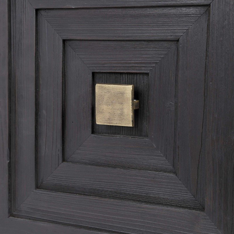 Aiken - 2 Door Cabinet - Dark Walnut