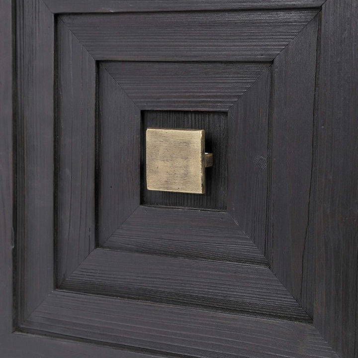 Aiken - 2 Door Cabinet - Dark Walnut