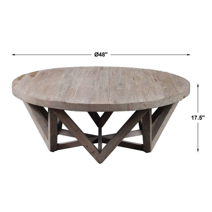 Kendry - Reclaimed Wood Coffee Table - Light Brown