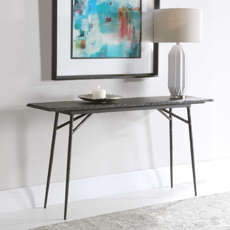 Kaduna - Slate Console Table - Black