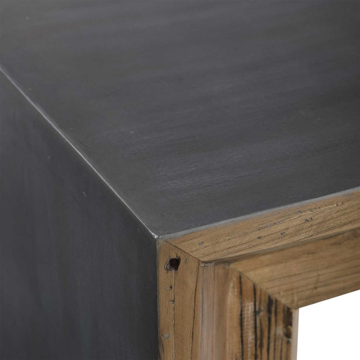 Vail - Reclaimed Wood Console Table - Dark Brown