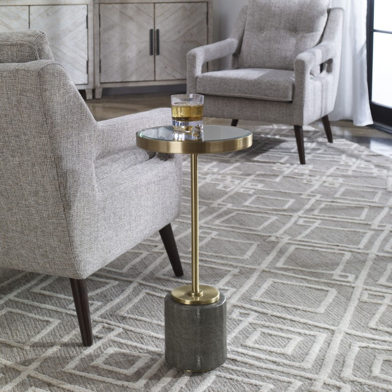 Laurier - Mirrored Accent Table - Gold