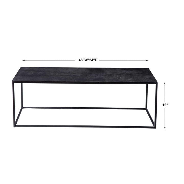 Coreene - Industrial Coffee Table - Black