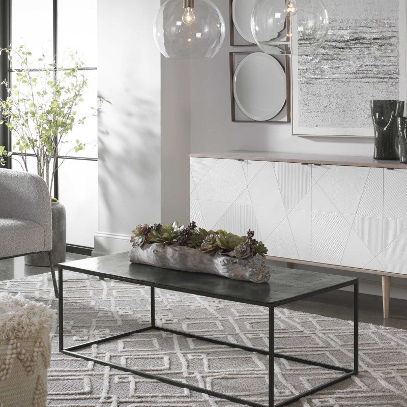 Coreene - Industrial Coffee Table - Black