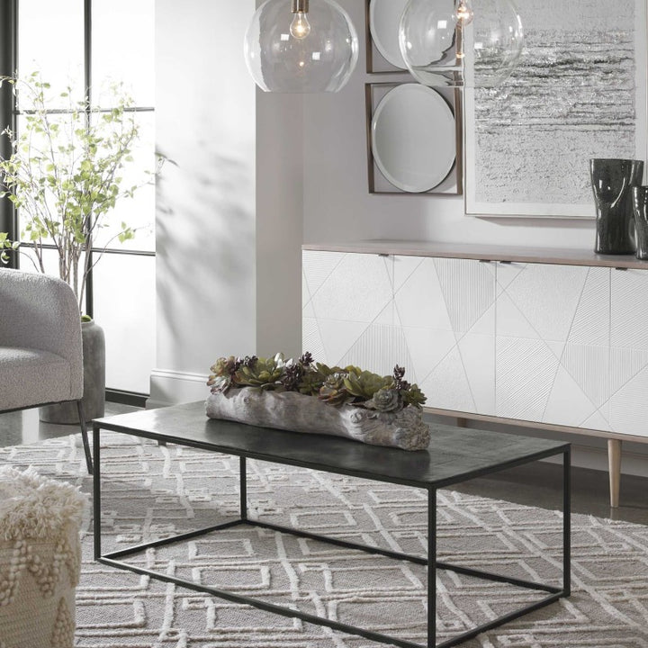 Coreene - Industrial Coffee Table - Black