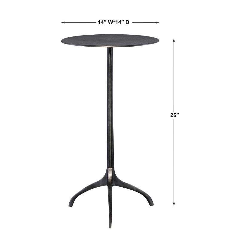 Beacon - Industrial Accent Table - Black