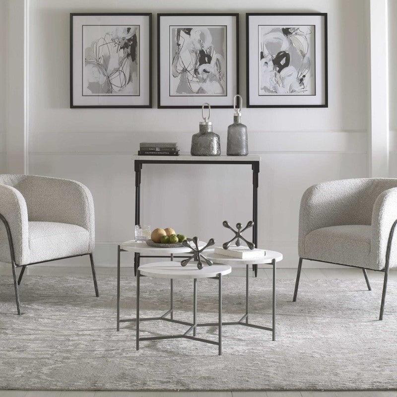 Contarini - Tiered Coffee Table - White