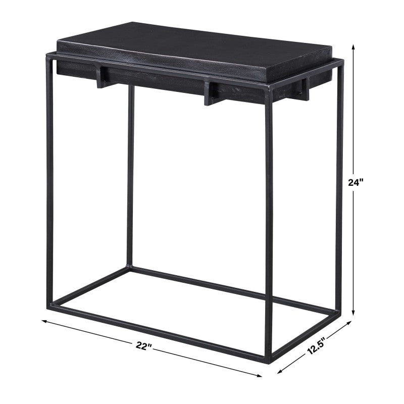 Telone - Modern Side Table - Black