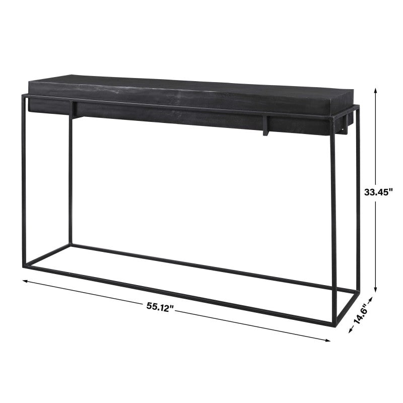 Telone - Modern Console Table - Black