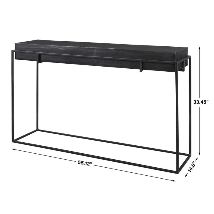 Telone - Modern Console Table - Black