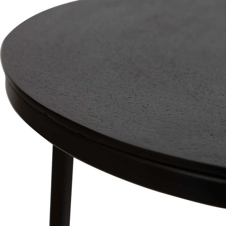 Brunei - Round Accent Table - Black