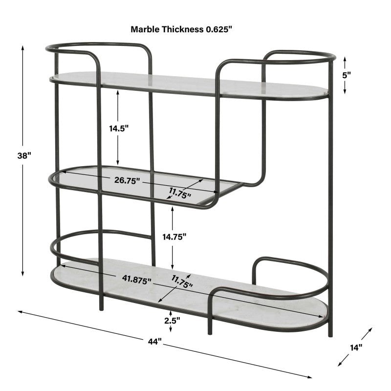 Trolley Bar - Console - Black
