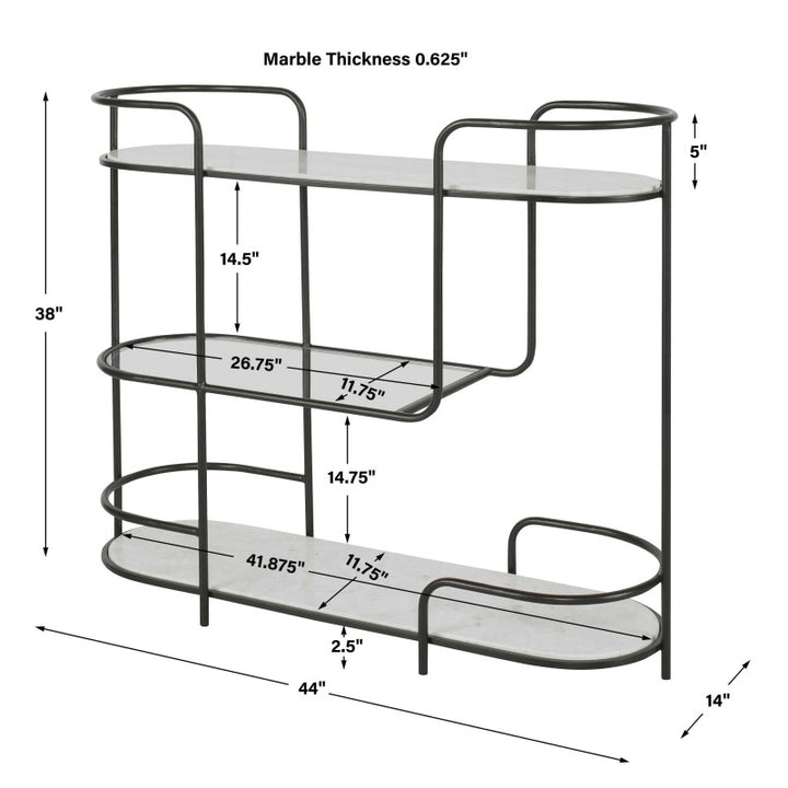 Trolley Bar - Console - Black