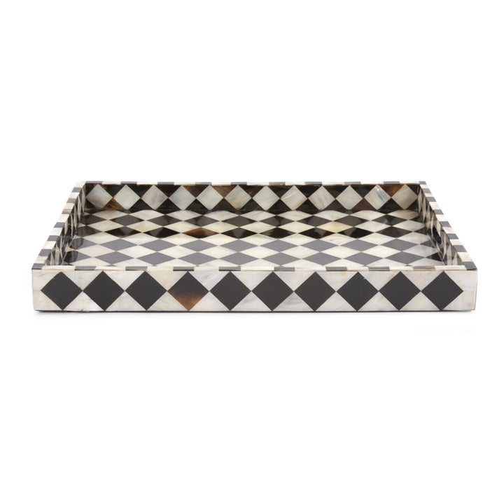 The Julianna Horn and Shell Tiled Tray