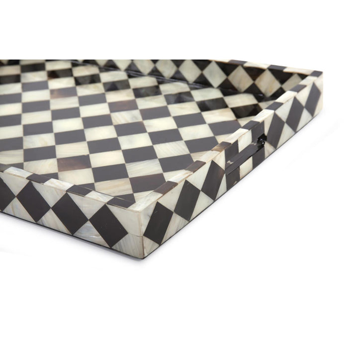 The Julianna Horn and Shell Tiled Tray