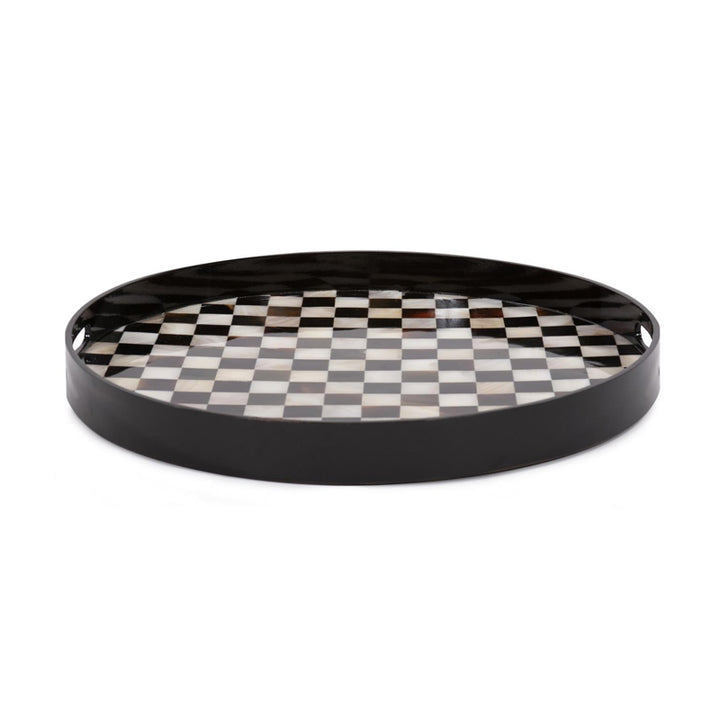 The Julianna Horn and Shell Tiled Tray