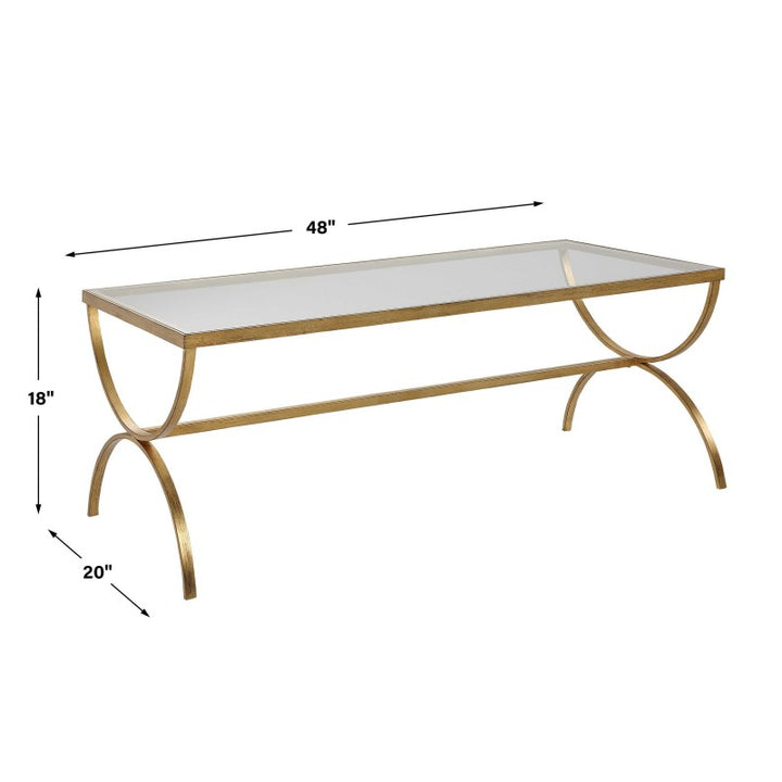 Crescent - Coffee Table - Gold