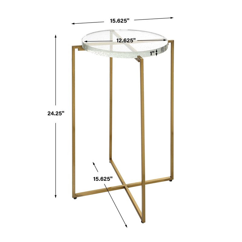 Star-Crossed - Glass Accent Table - Gold