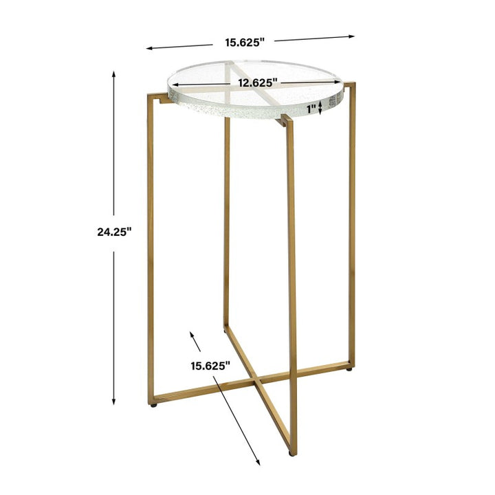 Star-Crossed - Glass Accent Table - Gold