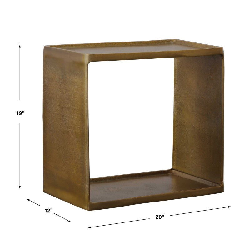 Derwent - Antique Brass Side Table