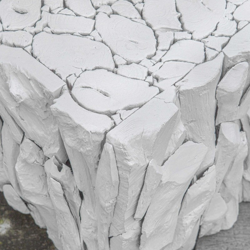 Teak Root - White Bunching Cube