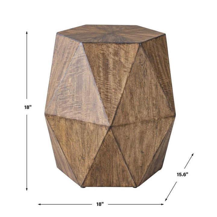 Volker - Honey Geometric Accent Table