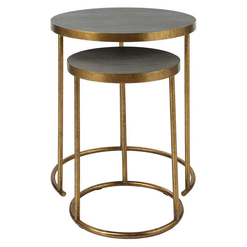 Aragon - Brass Nesting Tables (Set of 2)