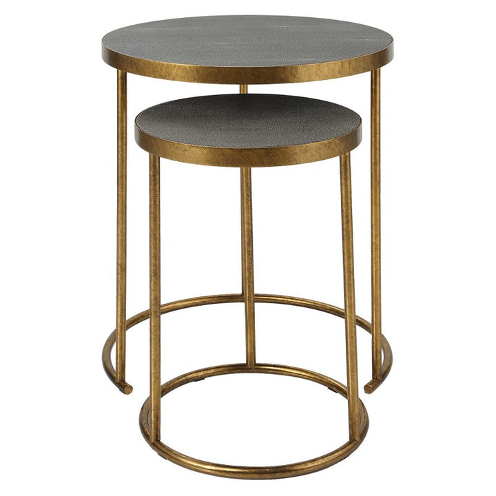Aragon - Brass Nesting Tables (Set of 2)