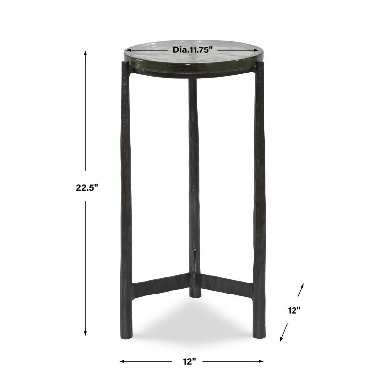 Eternity - Iron & Glass Accent Table