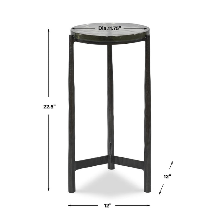 Eternity - Iron & Glass Accent Table