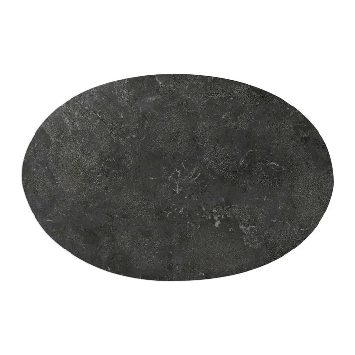 Jessenia - Stone Accent Table - Dark Gray